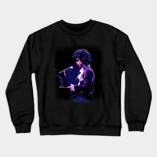 Prince Fan art Crewneck Sweatshirt by uky